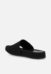 Polo 0050080 Mens Jacquard Pony Pool Slide Black