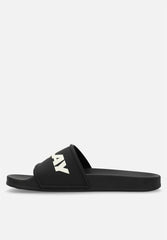 Replay Mens Up Emboss Sandals in Black & White