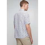 Pringle Mens Joshua Printed Tailored Shirt In Navy