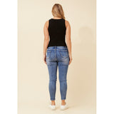 Stella Morgan Sleeveless Crew Neck With Scoop Knitwear Top In Black