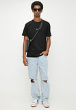 Diesel Mens Black Orange T-Adust-R7 T-Shirt