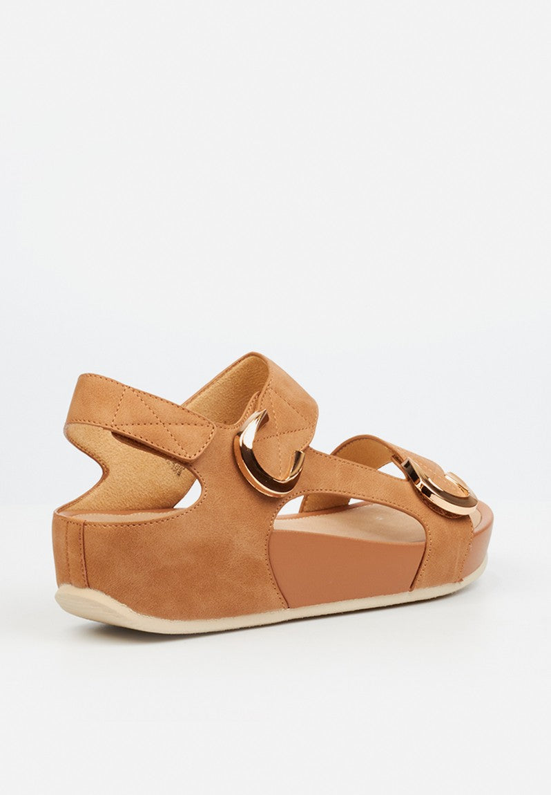 Butterfly Feet Ladies Tan Delia 11 Shoes