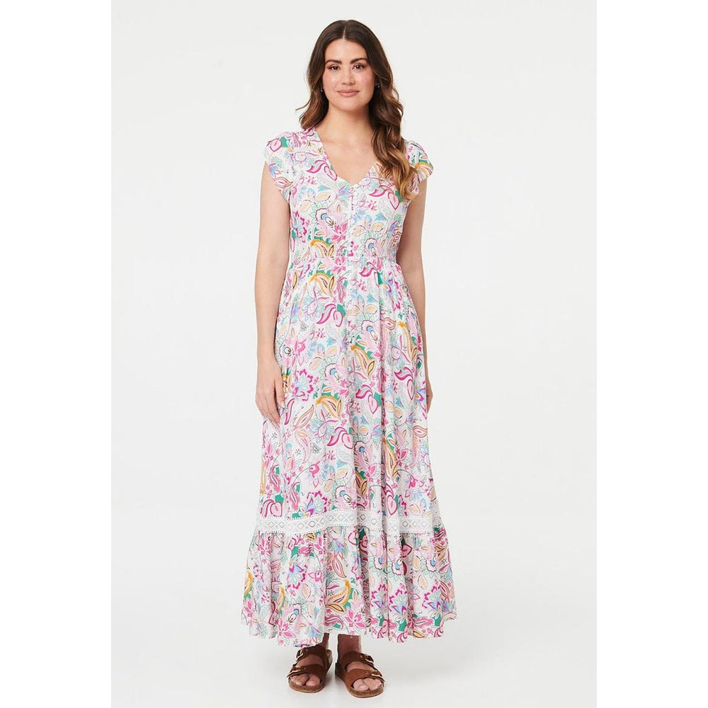 Stella Morgan Ladies Dress In White Multi
