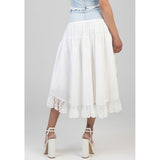 Sissy Boy Boy Aimee High Low Denim Skirt In Light Vintage