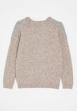 Polo Boys Paul Colour Blocked Knit Jersey In Oatmeal