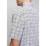 Pringle Mens Joshua Printed Tailored Shirt In Navy