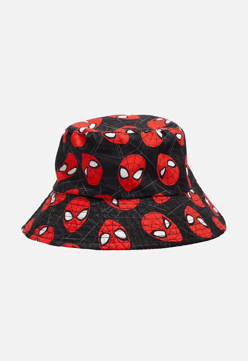 Character Group Boys Bucket Hat Spiderman In Black/Red