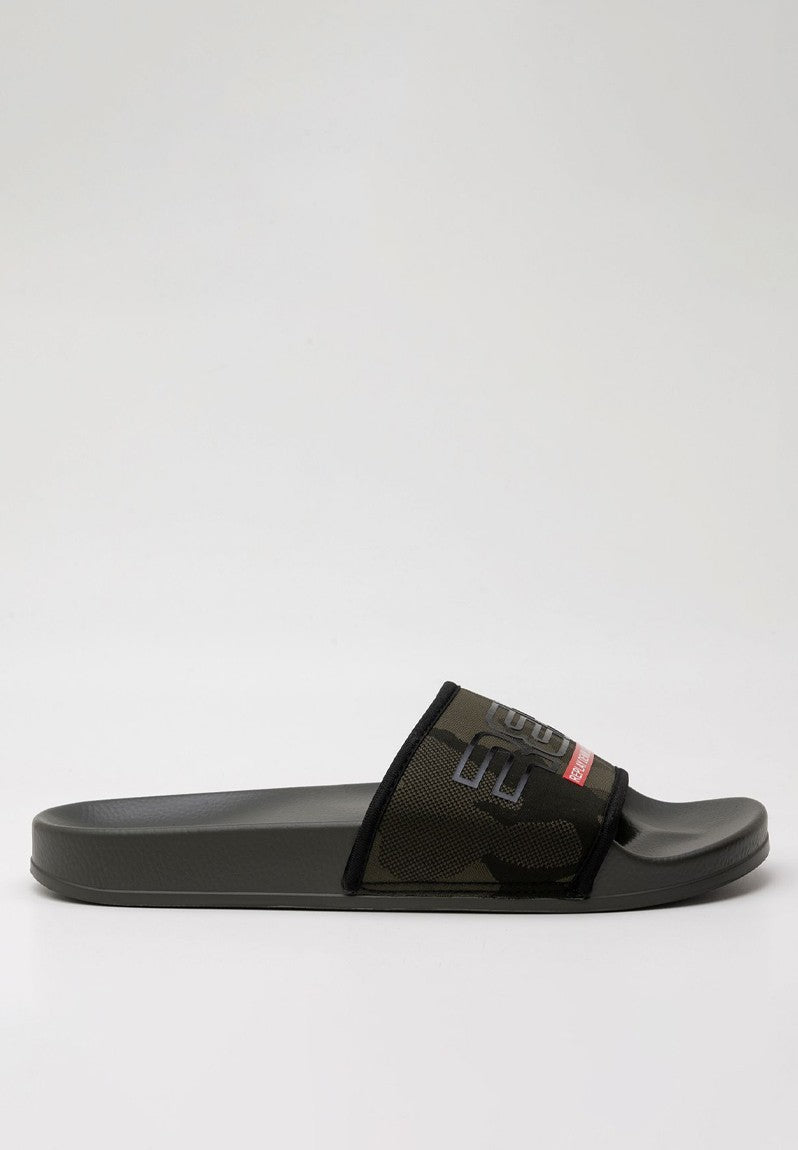 Replay Mens Up Lycra Slides  Black