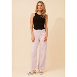 Mandi High Waist Straight Leg Jeans In Nougat