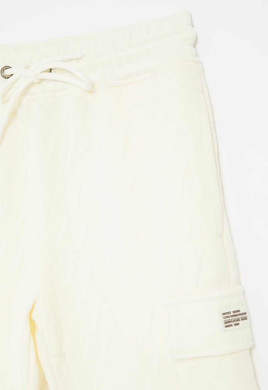 Soviet Boys Cargo Pocket Track Set Short In Winter White