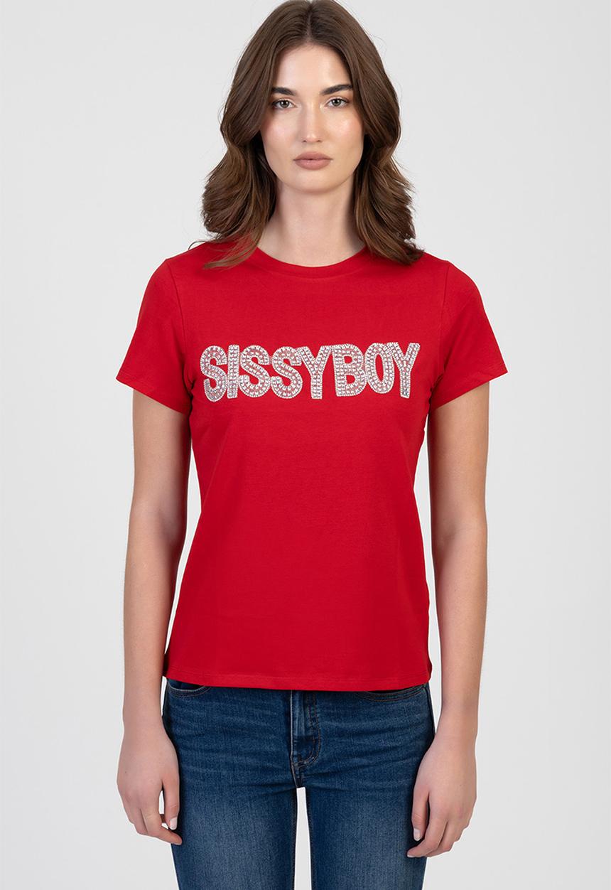 Sissy boy Ladies Radient Soul Regular T-Shirt In Red