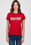 Sissy boy Ladies Radient Soul Regular T-Shirt In Red