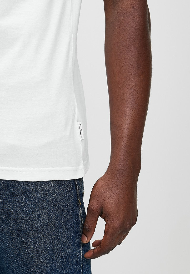 Ben Sherman Tar Guitar Mens T-Shirt In White