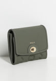 Polo Womens Luna Trifold Purse In Olive