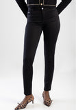 Sissy boy Robyn Black Sateen Mid Waist Skinny Pants
