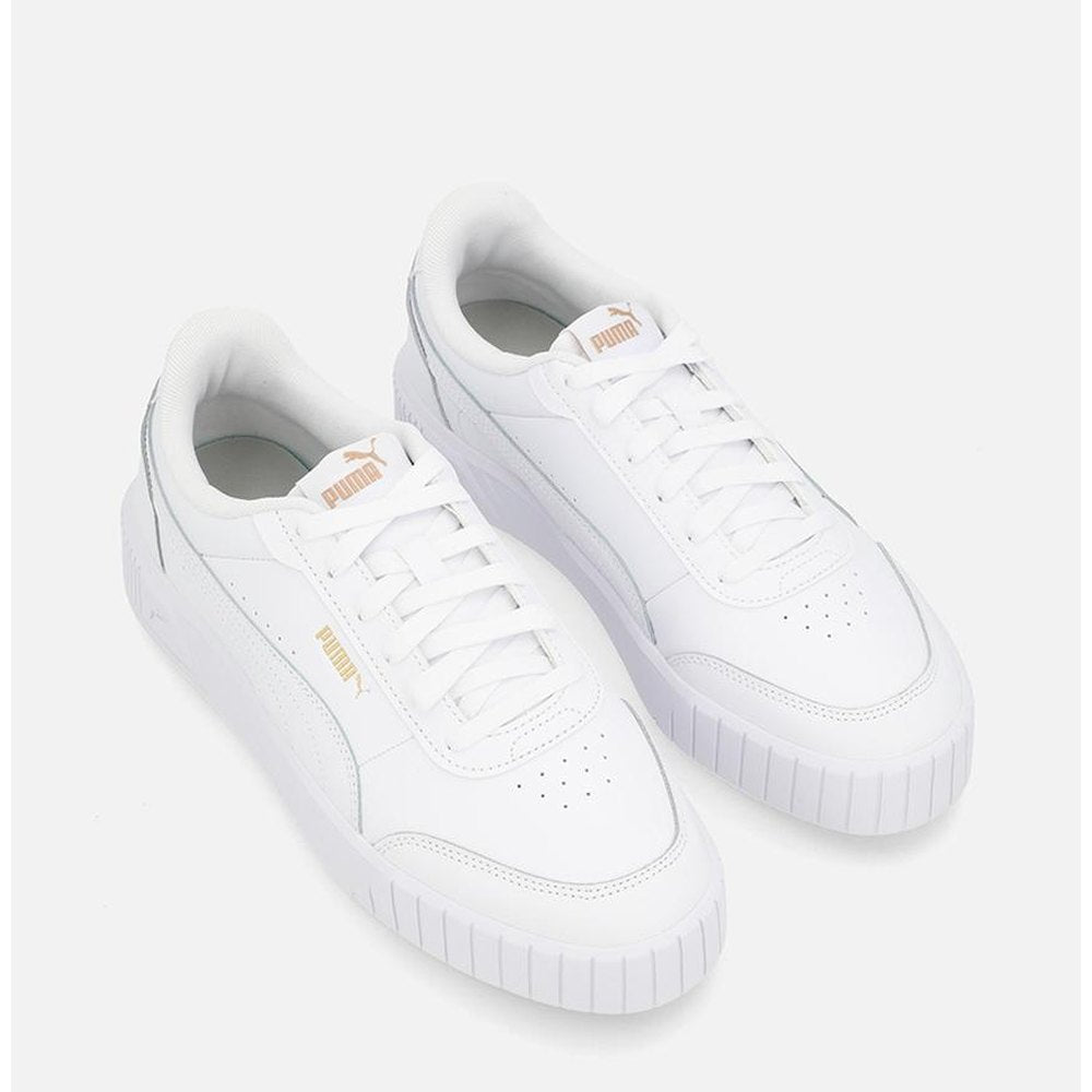 Puma Womens Carina Mia Shoes In White & Gold