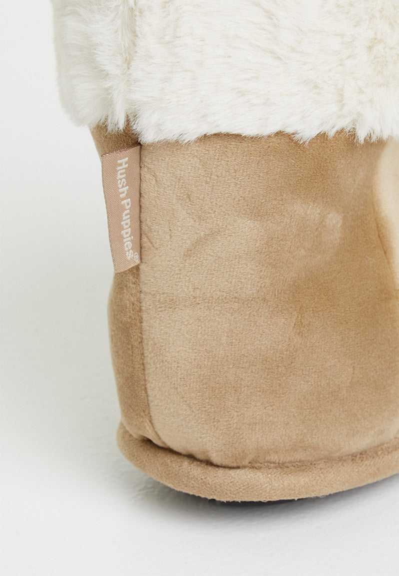 Hush Puppies Ladies Casa Slipper Boot In Tan