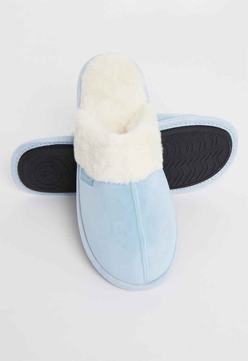 Hush Puppies Ladies Lunara Slippers In Blue