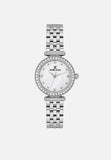 Daniel Klein Mother Of Pearl Watch In White & Silver