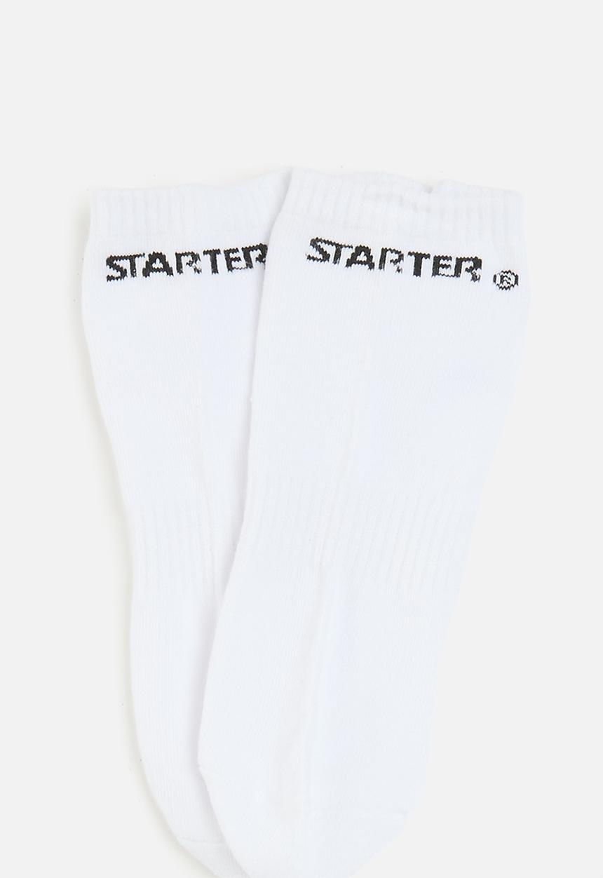 Starter Mens 1 Pack Ankle Socks In White