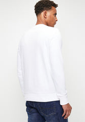 Ben Sherman Mens White Scooter Club Sweater