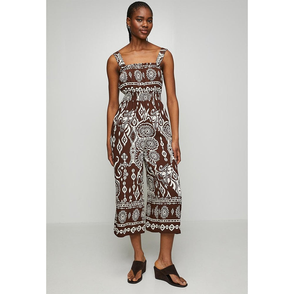 Mandi Ladies Jumpsuit In Brown