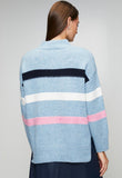 Stella Morgan Womens Stripe Sweater In Skylight