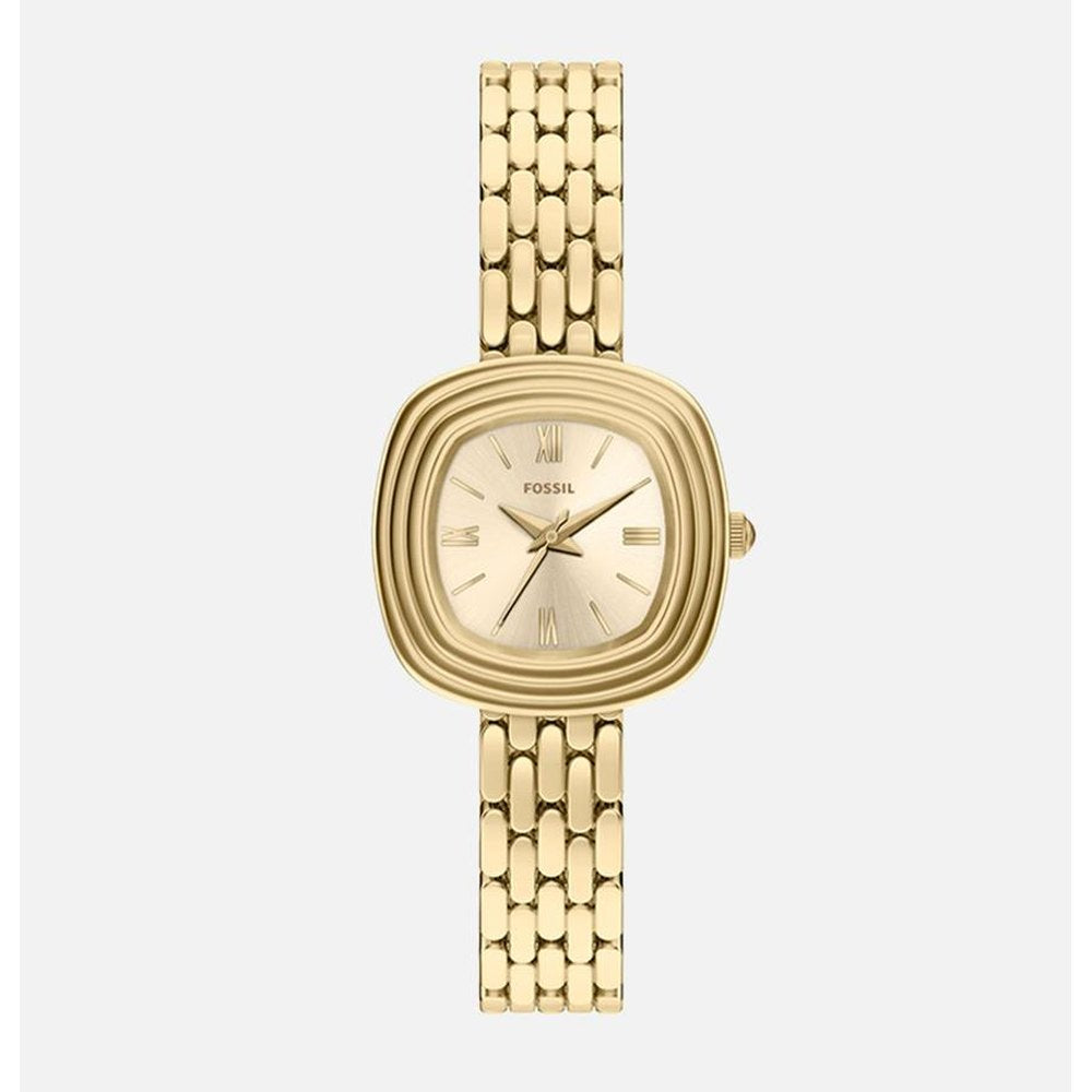 Fossil Womens Genevive 3 Hand Watch In Gold