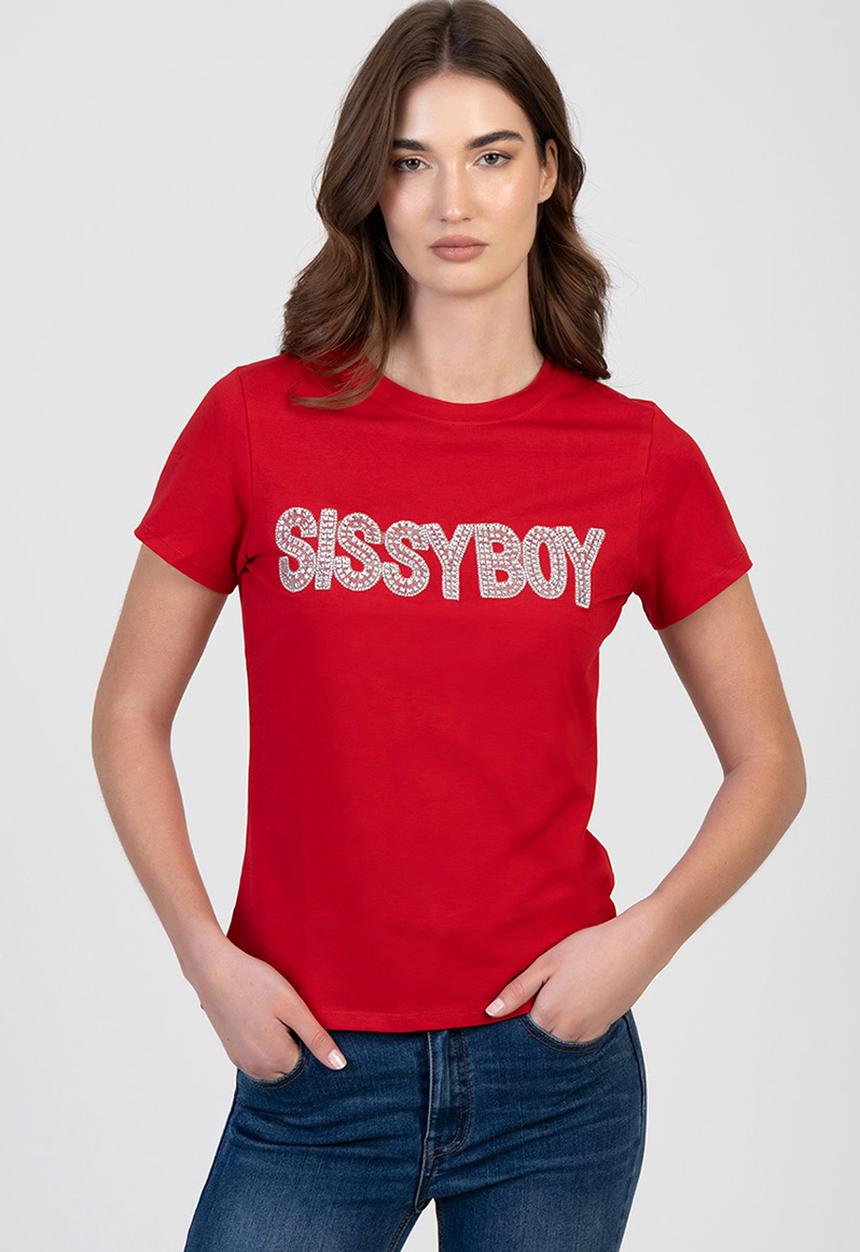 Sissy boy Ladies Radient Soul Regular T-Shirt In Red