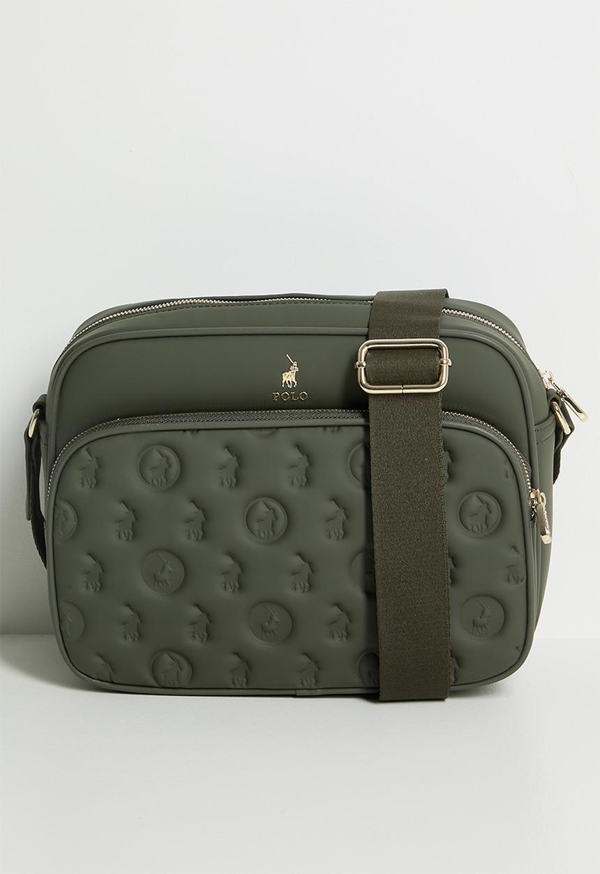 Polo Womens Luna Utility Crossbody Bag In  Olive
