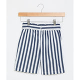 Polo Girls Zuri Belted Striped Short In Navy