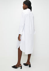 Polo Zuri LS Shirt Dress In White