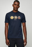 Ben Sherman Ball 260G T-Shirt Navy