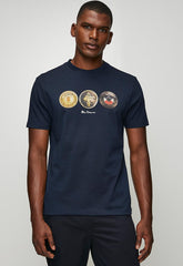 Ben Sherman Ball 260G T-Shirt Navy
