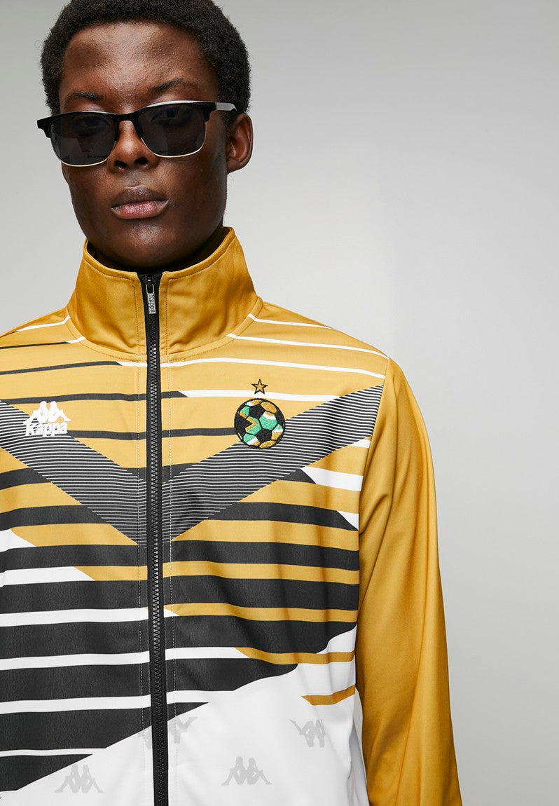 Kappa Bafana 30th Anniversary Jacket In Gold Multi