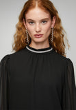 Stella Morgan Long Sleeve High Neck With Embelishm In Black