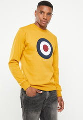 Ben Sherman Mens Dijon Target Crew Sweater