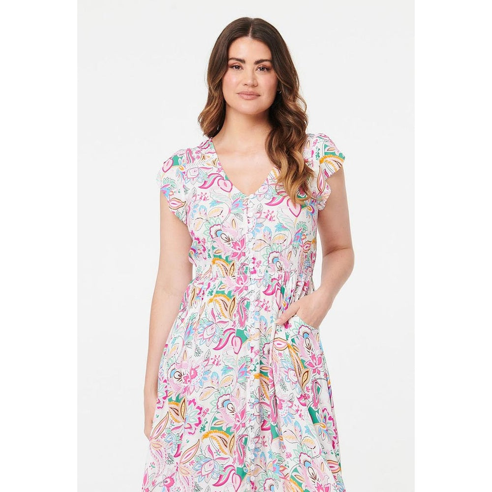 Stella Morgan Ladies Dress In White Multi