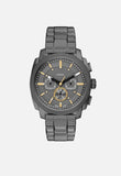 Fossil Mens Machine Watch In Gunmetal