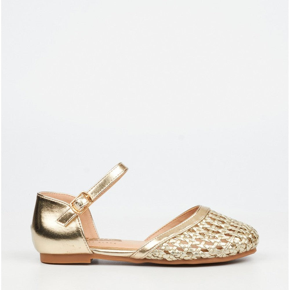 Little Miss Black Kids Lovely 2 Sandals In Champagne