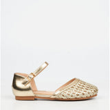 Little Miss Black Kids Lovely 2 Sandals In Champagne