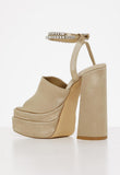Sissy Boy Womens Platform Heel In Champagne
