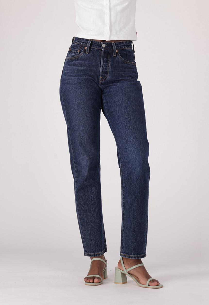 Levis Womens Curve Jeans In Dark Blue