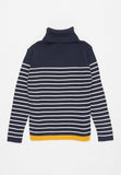 Polo Girls Debbie Polo Neck Pullover In Navy
