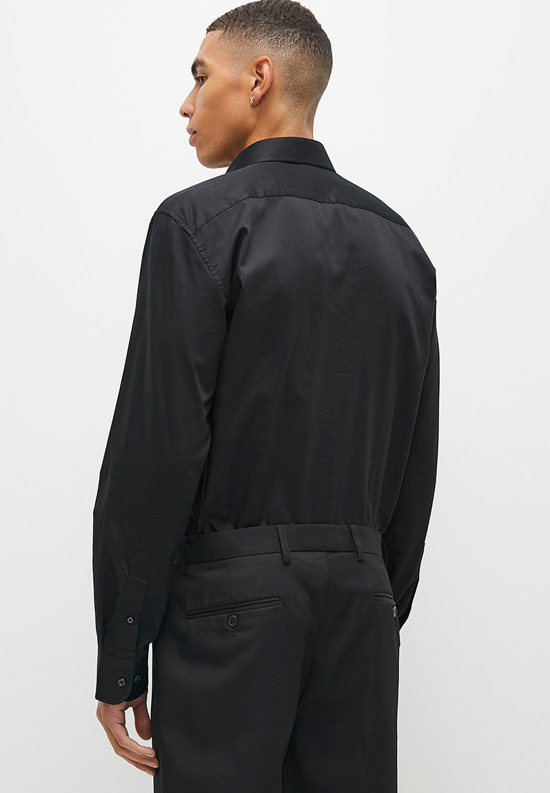 Polo Mens Custom Fit Greig Shirt In Black