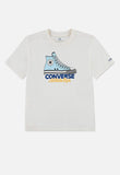 Converse Boys Graphic Sneaker T-Shirt In Egret
