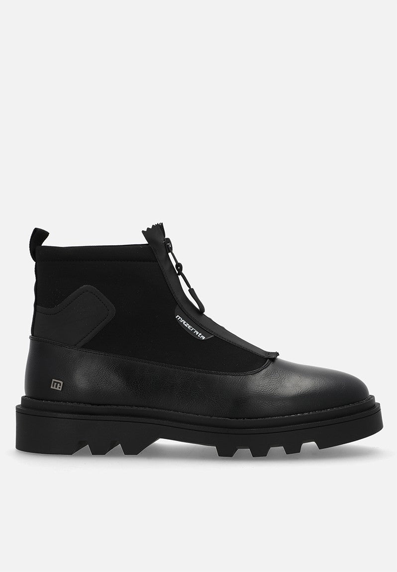 Mazerata Mens Vinchey 9 Faux Leather Shoes Black