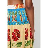 Mandi Womens Skirt In Yellow Multi