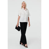 Stella Morgan Ladies Embroidered Shirt In White