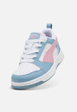 Puma Kids Rebound V6 Lo Ps Shoes White/Poised Pink/Cool Blue